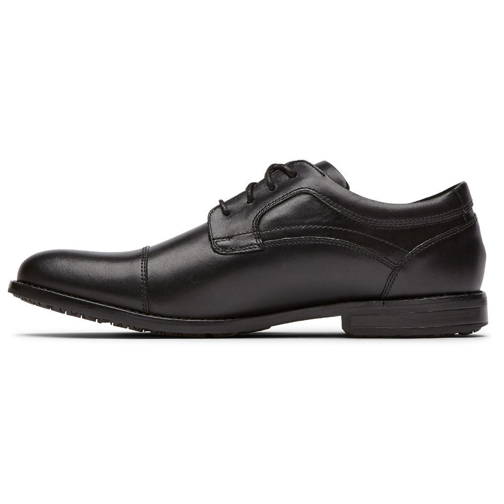 Rockport Singapore Mens Oxfords - Mykel Cap Toe Black - SP5903862